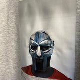 MF Doom Steel Mask Printed Hoodie In Grey