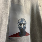 MF Doom Steel Mask Printed Sweatshirt In Grey