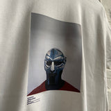 MF Doom Steel Mask Printed Tee In White