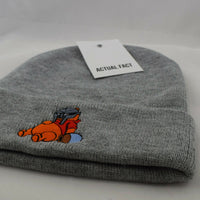 MF Doom Pooh Roll Up Beanie In Grey