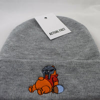 MF Doom Pooh Roll Up Beanie In Grey