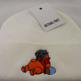 MF Doom Pooh Roll Up Beanie In White