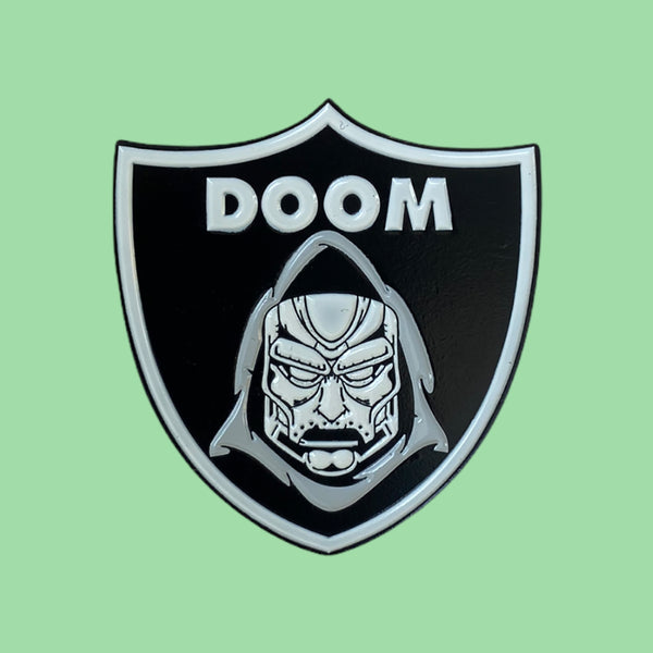 Doom Shield Enamel Pin