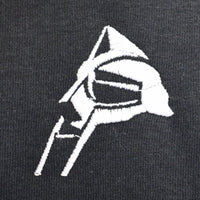 MF Doom Side Mask Embroidered Tee In Black