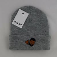 Drake Hotline Bling Roll Up Beanie In Grey