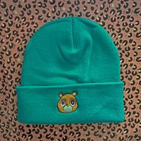 Kanye Dropout Bear Roll Up Beanie In Emerald