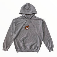Kanye Dropout Bear Embroidered Hoodie In Grey