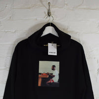 Frank Ocean Typewriter Printed Hoodie In Black