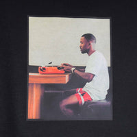 Frank Ocean Typewriter Printed Hoodie In Black