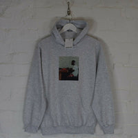 Frank Ocean Typewriter Printed Hoodie In Grey