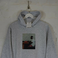Frank Ocean Typewriter Printed Hoodie In Grey