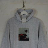 Frank Ocean Typewriter Printed Hoodie In Grey
