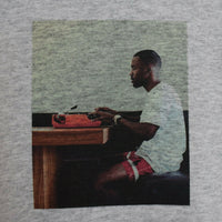 Frank Ocean Typewriter Printed Hoodie In Grey