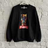 FRESH Prince Printed Sweatshirt In Black