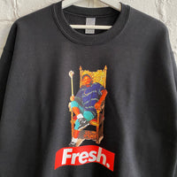 FRESH Prince Printed Sweatshirt In Black