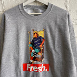 FRESH Prince Printed Sweatshirt In Grey