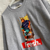 FRESH Prince Printed Sweatshirt In Grey