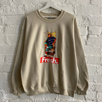 FRESH Prince Printed Sweatshirt In Sand