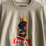 FRESH Prince Printed Sweatshirt In Sand