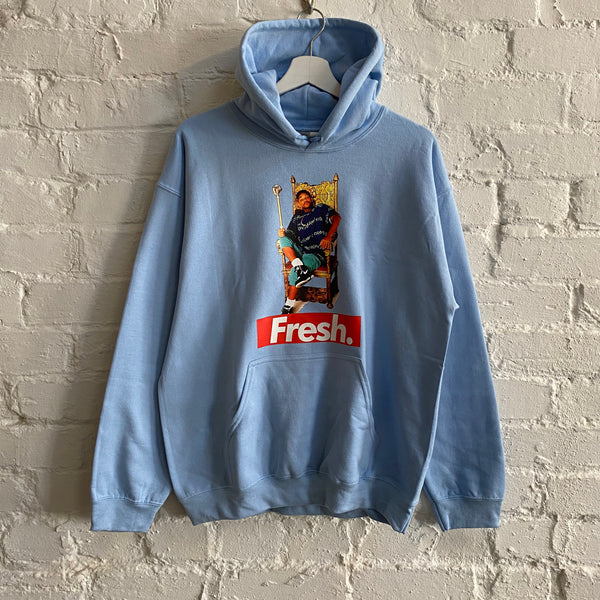 FRESH Prince Printed Hoodie In Sky Blue