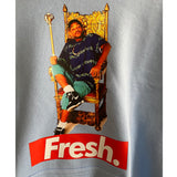 FRESH Prince Printed Hoodie In Sky Blue