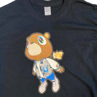 Kanye Flying Bear Printed T Shirt