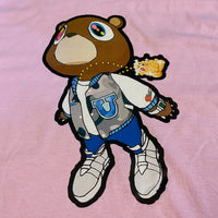 Kanye Flying Bear Printed T Shirt