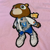 Kanye Flying Bear Printed T Shirt