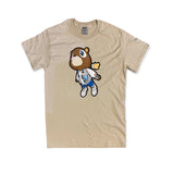Kanye Flying Bear Printed T Shirt