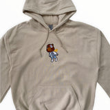 Kanye Flying Bear Embroidered Hoodie In Sand