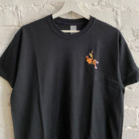 Fresh Prince & Geoffrey Embroidered Tee In Black