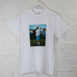 FO Glitter Shorts Printed Tee In White