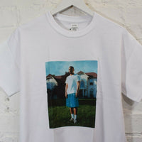 FO Glitter Shorts Printed Tee In White