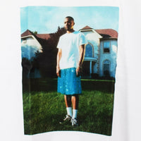 FO Glitter Shorts Printed Tee In White