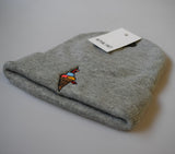 Ice Cream Tattoo Roll Up Beanie In Grey