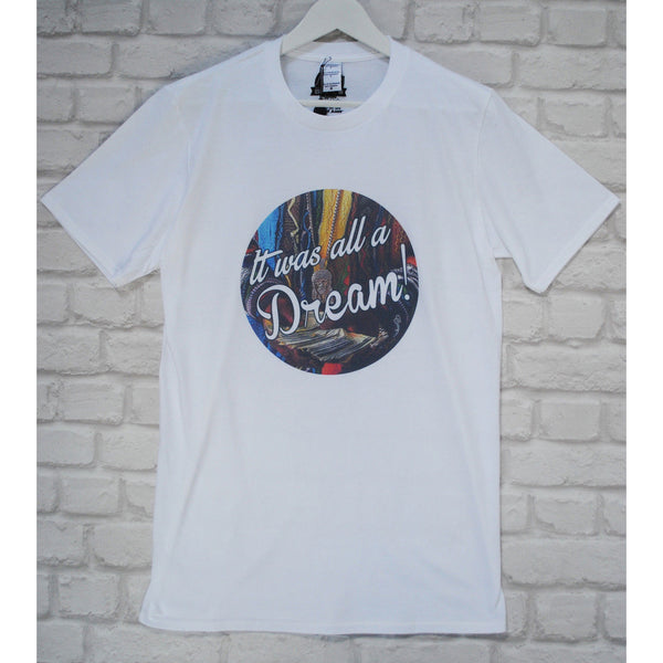 It Was All A Dream Printed Tee In White