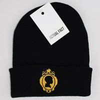 J Dilla Silhouette Roll Up Beanie In Black