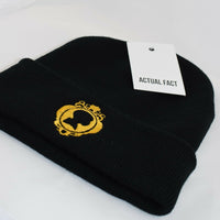 J Dilla Silhouette Roll Up Beanie In Black