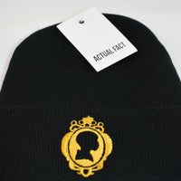 J Dilla Silhouette Roll Up Beanie In Black
