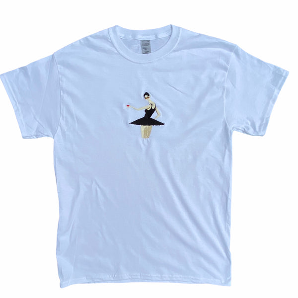 Kanye Ballerina Embroidered T Shirt