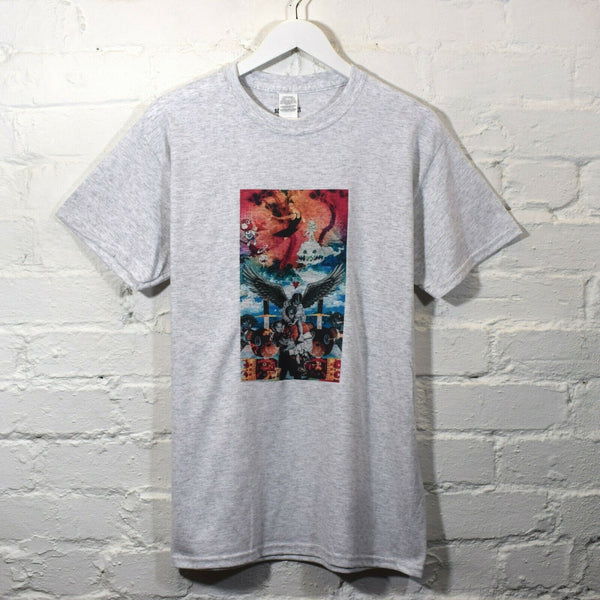 Kanye Collage Printed Tee In Grey