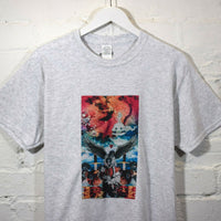 Kanye Collage Printed Tee In Grey