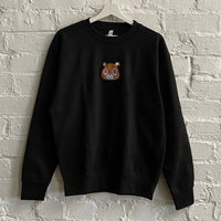 Kanye Dropout Bear Embroidered Sweatshirt In Black