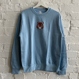Kanye Dropout Bear Embroidered Sweatshirt In Sky Blue