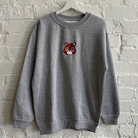 Kanye Dropout Bear Embroidered Sweatshirt In Grey