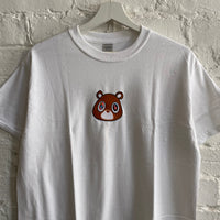 Kanye Dropout Bear Embroidered Tee In White