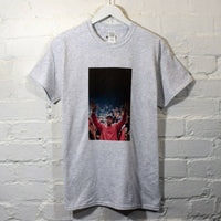Kanye Hands Up Printed Tee In Grey