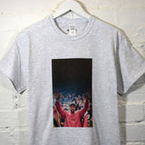 Kanye Hands Up Printed Tee In Grey