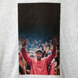 Kanye Hands Up Printed Tee In Grey