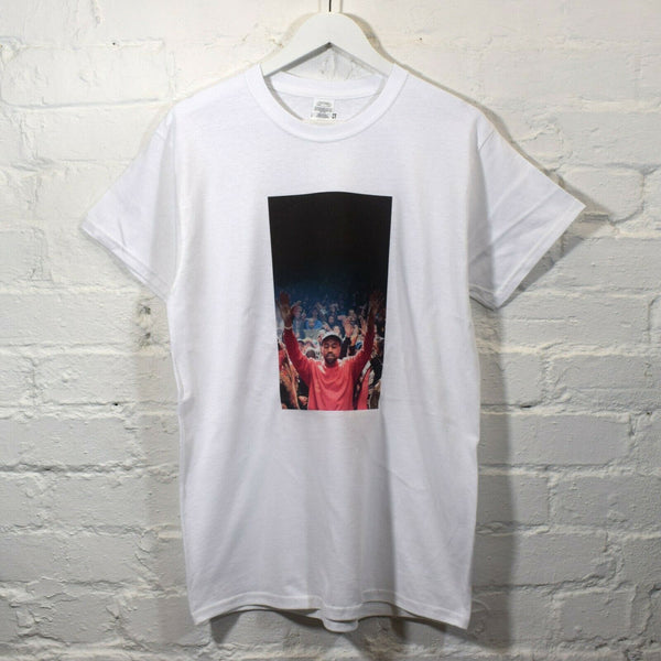 Kanye Hands Up Printed Tee In White